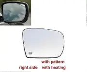 For Maserati Ghibli 2013 2014 2015 2016 2017 Car Accessories Rearview Mirror Lenses Side Reflective Glass Lens With Heating 1pcs right pattern