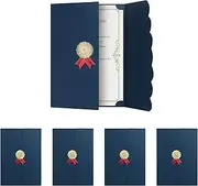 5Pcs A4 Certificate Holder Graduation Diploma Cover Degree Certificate Holder Trifold Document Covers for Award Certificates, Diplomas, Documents, Contract, Invitation Card, A4 Paper