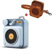 Mini Bluetooth Speaker, Button Portable Metal Small Cute Wireless Speaker, Recha