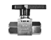 MTM Hydro Ball Valve | 3/8" Female | Stainless Steel | 6000 PSI