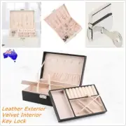 Velvet Jewellery Box Necklace Earring Ring Storage Display Organiser Case Holder