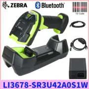 Zebra LI3678-SR3U42A0S1W 1D Ultra-Rugged Cordless Barcode Scanner USB Kit Cradle