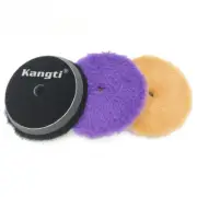 Car Polishing Disc Natural Wool Buffing Pads Lamb Woolen DA Polisher Buff Foam