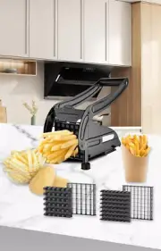 French Fry Cutter For Potatoes With 2 Blade,Potato Slicer for French Fries