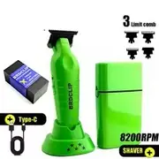 BRDClip Professional Barber Men's Hair Cutting Set 8200RPM Shaver Carving Salon Hair Trimmer Ceramic Blade Finishing Machine