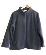 Womens Plus Size Sherpa Fur Lined Zip Jacket Polar Fleece Warm Winter Thermal