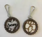 Handmade Set of 2 Girl Scout Brownies Zipper Pulls