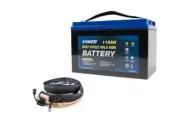 Adventure Kings 115AH AGM Deep Cycle Battery + 1.3m 12V LED Strip Light Camping