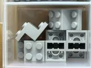 LEGO Parts - Light Bluish Gray Bracket 3 x 2 x 1 1/3 - No 73562 - QTY 5