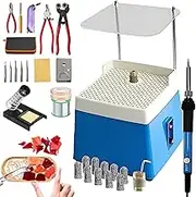 Stained Glass Starter Tool Kit, Professional Glass Grinder Machine Cutter Tool for Making DIY Glass & Mosaic, Soldering Iron Kit for Beginners & Hobbyists