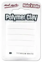 MMSP6001 Make n Bake Polymer Clay 60g - Titanium White - 9328577021947