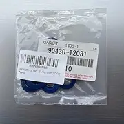 [OEM Products] Auto Service 10 PCS Oil Drain Plug gaskets/Crush washers Replacement for Toyota Drain Plug Washer Replaces# 90430-12031 Aluminum (QTY10)