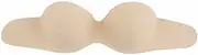 [Generic] Backless Stick On Bra - Nude Invisible Supportive Boobs Side Tabs