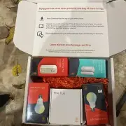 Hive Hub Set With 2 Active Lights, 2 Window Or Door Sensors, Plug. Most Sealed!