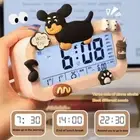 Portable Mini Digital Clock Capibara Student Clock Cartoon Alarm Clock