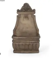 Single Spout Outdoor Poly resin Water Feature With LED Light