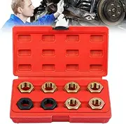Thread Chaser Set, Chaser Set Thread Restorer Kit, Rethreading Portable Repair Tool Hex Tap Die Tapping Accessories for Automotive