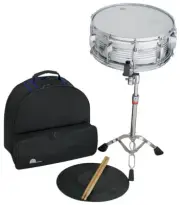 Backpack Snare Drum w/ Practice Pad, Sticks & Stand Percussion Set
