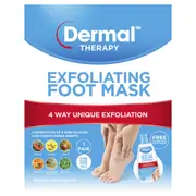 Dermal Therapy Exfoliating Foot Mask 1 Pack
