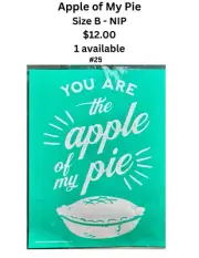 Chalk Couture Apple of My Pie-Size B-NIP