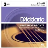 在飛比找蝦皮購物優惠-Dʼaddario EJ26-3D 磷青銅 一組3套 民謠吉