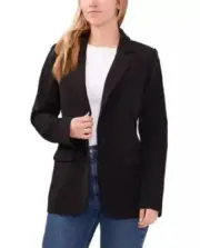 Vince Camuto Ladies Fully Lined Padded Shoulder Split Blazer Size L Black NEW