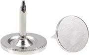 uxcell Upholstery Nails Tacks 9.5mmx10mm Flat Head Furniture Nails Pins Silver Tone for Furniture Sofa Headboards, 150 Pcs