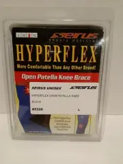 Seirus Hyperflex Open Patella Adult Knee Brace Black Large