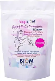 Biom Probiotics-Biom Vaginal Probiotic Suppository: Natural Vaginal Ph And Odor Control Regimen; Balance And Nourishes Vaginal Microe; No Parabens, Fragrance-Free (30)