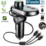 Wireless Car FM Transmitter MP3 Player Radio Adapter USB Charger for Bluetooth