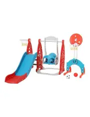 [Keezi] Slide Swing Set 140cm Red