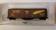 Bachmann Silver Series 16367 N Track Cleaning Car 50' PD Boxcar Western Pacific