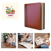 Family Photo Album Self Adhesive Pages – Leather Scrap Book Photo Album with...