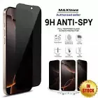 2x Privacy Tempered Glass Screen Protector F iPhone 16 15 14 13 12 11 Pro Max XR