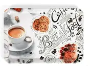 [Superware] Food Grade Melamine | Serving Tray Set – Cafe (3 nos.) | Serveware, Tableware, Stain Free, Glazed Finish