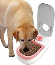 Automatic Pet Feeders, Timed Food Dispenser, Programmable Cat Dog Feeder, Bowl Design, Wet Dry Compatibility, Easy Setup Controls, Portion Control, Perfect for Home, Travel, 24x14x7.5cm