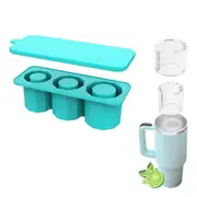Ice Cube Tray for Stanley 30-40 Oz Tumbler Cup Silicone Ice Mold Maker with Lid