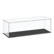 Acrylic Display Case Plastic Box Cube Storage Box Clear Showcase 14.1x4.3x4.1 in