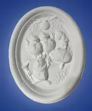 Vintage - Disney - Alice In Wonderland - Ready To Paint - Plaque - Bisque - Rare