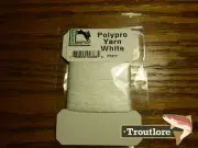 HARELINE DUBBIN POLYPROPYLENE POLY YARN WHITE - NEW FLY TYING MATERIALS