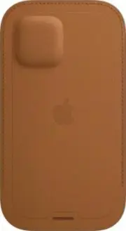 Apple Leather Sleeve Case with MagSafe for Apple iPhone 12/12 Pro - Saddle Brown