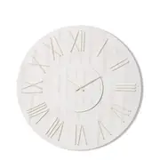 [James Lane] Camden Wall Clock White Wash - 68cm x 5cm