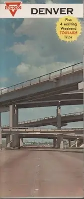 1966 Conoco Road Map: Denver NOS