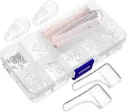 FRCOLOR Eyeglass Nose Pads Kit Comfortable Silicone Nose Pads for Glasses Repair Kit