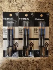 CoverGirl Easy Breezy Brow Fill + Define Eyebrow Pencil LOT OF 3 - Black 500