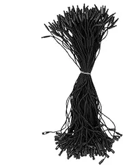 Hangable Tag Rope | 100X Snap Lock Pin Loop Fastener Hook Ties - Hangable Tag String Fasteners, Tag Rope for Clothing Tags
