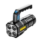 Super Bright Flashlight Torch Lamp Tactical Light LED USB RechargeabPB