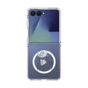 Galaxy Z Flip7 Clear Magnetic Case Miss You Again 02