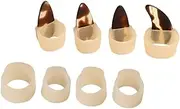CATIEBYE Learning Guzheng Supplies No Drill Nail Covers Silicone 8pcs Set for Guzheng Players