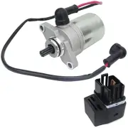 Starter Motor & Relay for Polaris Outlaw 50 2008-2019| Predator 50 2007,